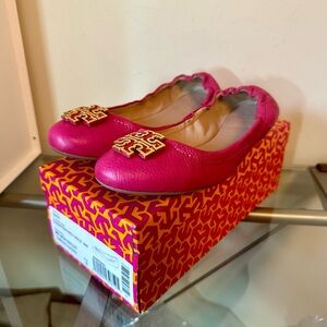 Tory Burch pink flats